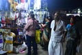 Indian man on street market in Kanyakumari Royalty Free Stock Photo