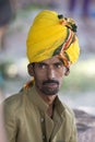 Indian Man with Yellow Turban