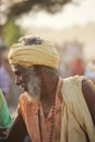 Indian man with yellow turban