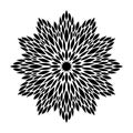 Indian Mandala round flower design cdr format