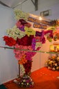 The Indian map which is made of cotton and news paper, flowers are there for exhibition at pusa, agriculture festival, new delhi
