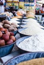 Indian Marketstall selling ingredients Royalty Free Stock Photo