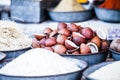 Indian Marketstall selling ingredients Royalty Free Stock Photo