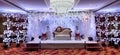 Indian marriage reception stage decoration