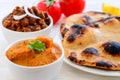 Indian Meal with Chicken curry Royalty Free Stock Photo