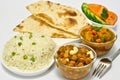 Indian Meal with Chickpeas Royalty Free Stock Photo