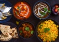 Punjabi platter-Indian non-vegetarian meals for party Royalty Free Stock Photo