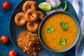 Indian meal-Dal baati churma