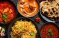 Indian party meal-non veg platter Royalty Free Stock Photo