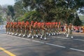 Indian military force marching past at Kolkata, India