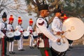 Indian military force playing band