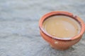 Indian Milk Tea on traditional clay pot Royalty Free Stock Photo