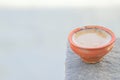 Indian Milk Tea on traditional clay pot