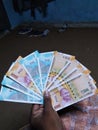 Indian mony of 200 and 50 rupees note Royalty Free Stock Photo