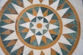 Indian mosaic on the floor made of stone Royalty Free Stock Photo