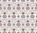 Indian geometric Mughal seamless pattern