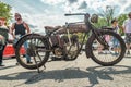 Indian motorcycle featured in car show Royalty Free Stock Photo