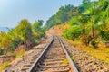 Indian Mountain Railways Track Vizag India.