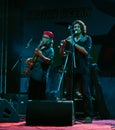 Indian music band performers live in concert