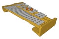 Santoor playing techniques vector or color illustration