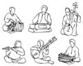 Indian musician set