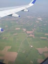 Indian national highway clicked from a flight window Royalty Free Stock Photo