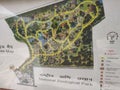 Indian national zoological park map at new Delhi India.