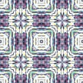 Native American Watercolor Seamless Pattern. Royalty Free Stock Photo