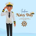 Banner design of Indian Navy Day