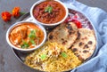 Indian non-vegetarian Meal -Punjabi platter Royalty Free Stock Photo