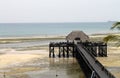 Indian ocean, Bridge over the beach, Zanzibar, Tanzania, Africa