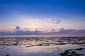 Indian Ocean at Dawn off the coast of Zanzibar Royalty Free Stock Photo