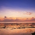 Indian Ocean at Dawn off the coast of Zanzibar Royalty Free Stock Photo