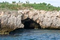 Indian Ocean with Limestone Cave Royalty Free Stock Photo