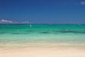 Indian Ocean. Trou aux Biches, Mauritius Royalty Free Stock Photo