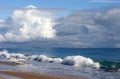 Indian Ocean waves on Buffalo Beach near Bunbury Western Australia.