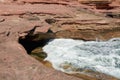 Indian Ocean Waves Rushing Sandstone Cove Royalty Free Stock Photo