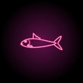 Indian oil sardien neon icon. Simple thin line, outline vector of fish icons for ui and ux, website or mobile application