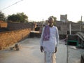 AN INDIAN OLD MAN IN OUR VILLAGE