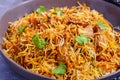 Indian vegan meal- Jackfruit biryani