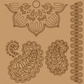 Indian ornament stencils