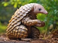 Indian Pangolin or Anteater Manis crassicaudata one of the most trafficked wildlife species