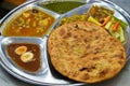 Indian Parantha (stuffed indian bread) Royalty Free Stock Photo