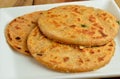 Indian Parantha (stuffed indian bread) Royalty Free Stock Photo