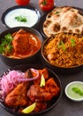 Indian chicken platter Royalty Free Stock Photo