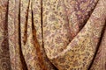 Indian pashmina shawl with traditional pattern Royalty Free Stock Photo