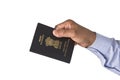 Indian Passport in hand. Royalty Free Stock Photo