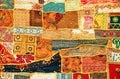 Indian patchwork carpet