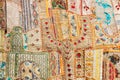 Indian patchwork carpet Royalty Free Stock Photo