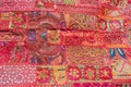Indian patchwork carpet Royalty Free Stock Photo